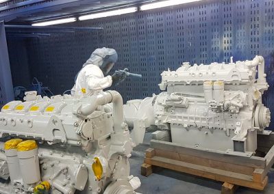 Bildreihe: Produktionseinblicke Montage Druckluftheizkraftwerke Taifun-Klasse